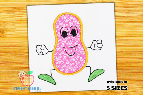 A Cheerful Applique for Embroidery and Handmade Goods