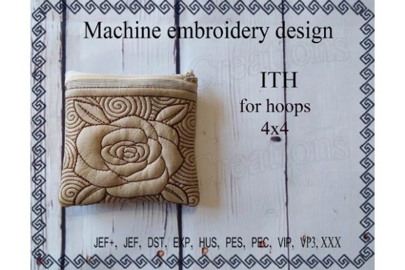 A Designer's Practical Review: The Cosmetic Bag Rose Embroidery