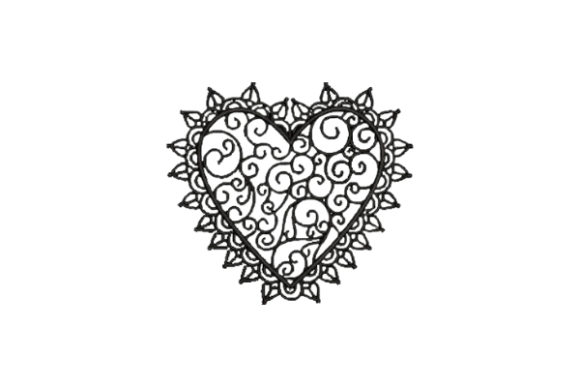 A Designer's Review of the Heart with Black Lace Embroidery File