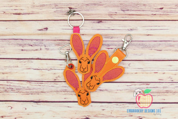 An Embroidery Designer's Review of Jackrabbit in the Hoop Keyfob