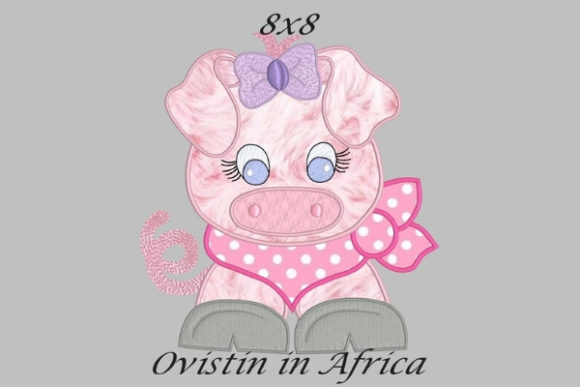 Cool Baby Piglet Large: A Perfect Seasonal Embroidery Design