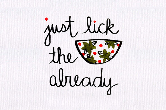 Just Lick Already: A Sweet Embroidery Gem for Personalized Gifts