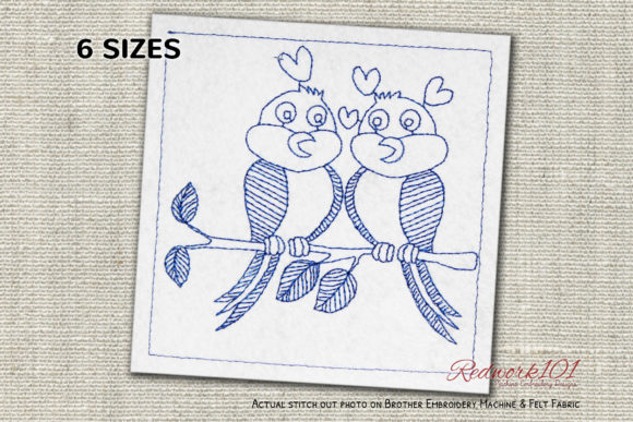 Love Birds Redwork Design: A Boutique Apparel Review