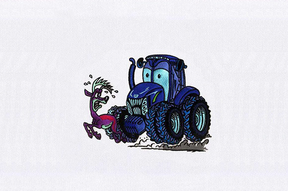 Tractor and Deer: An Embroidery Designer's Review for Branded Merchandise