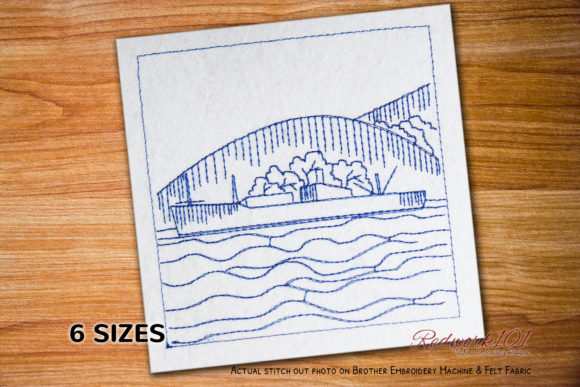 Victory Ship Redwork: A Designer's Review for Personalized Gifts